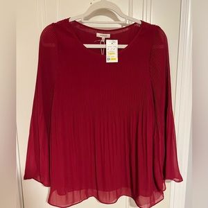 NWT Beautiful dark red blouse